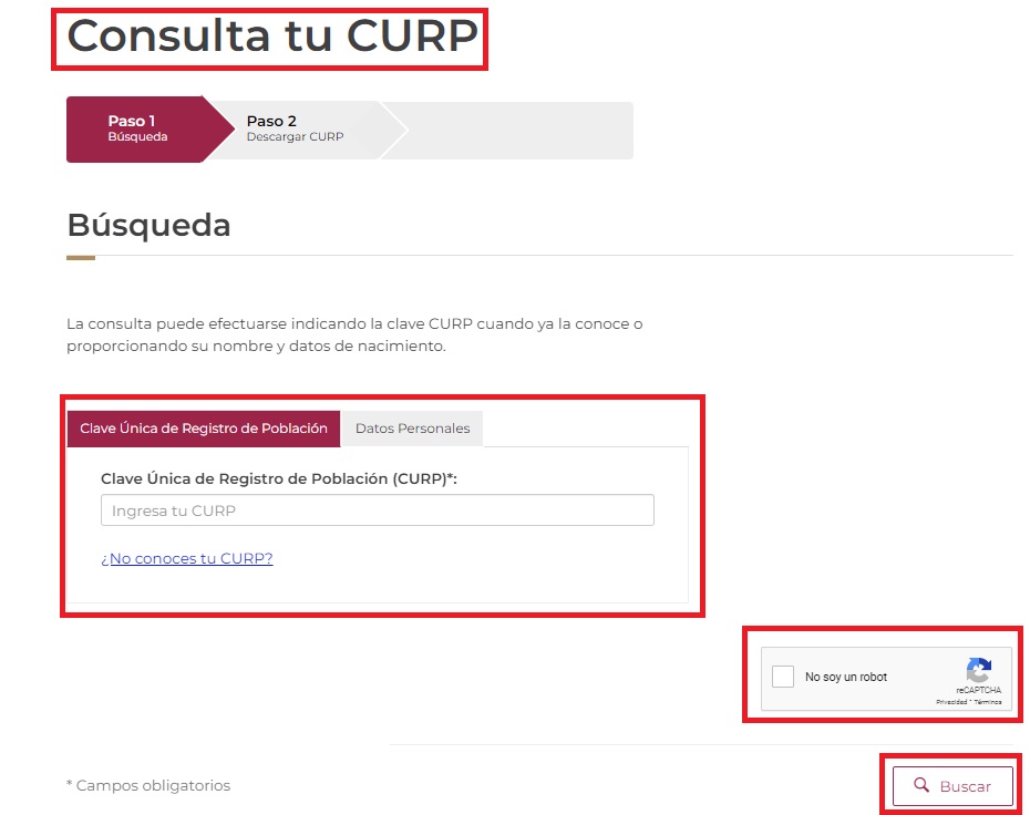 Clave Única de Registro de Población (CURP)