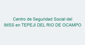 Centro de Seguridad Social del IMSS en TEPEJI DEL RIO DE OCAMPO